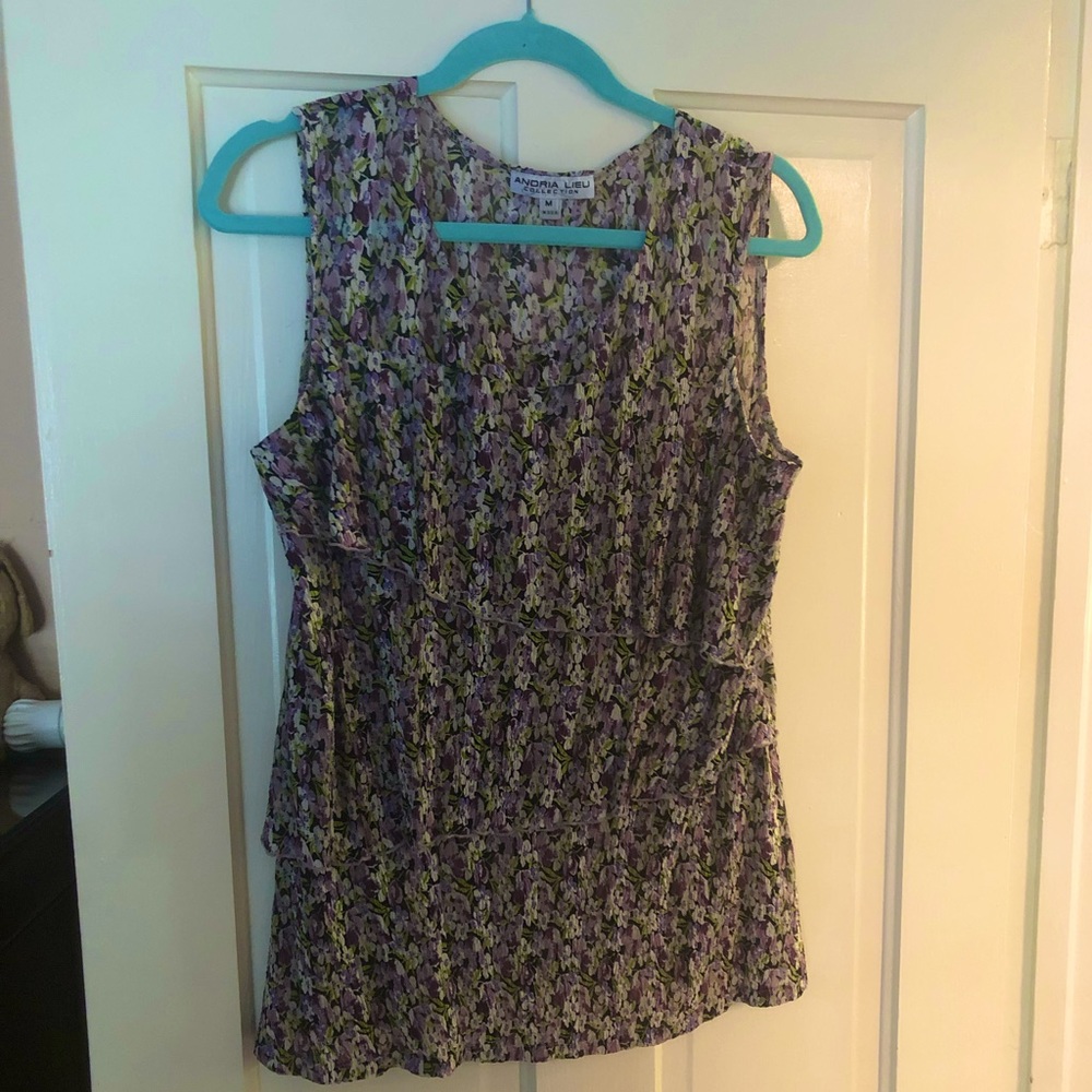 Andre Lieu sleeveless layered top